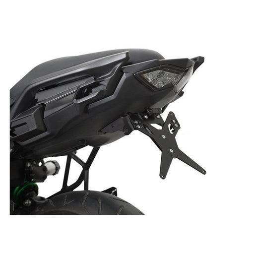 Zieger License Plate Bracket X-Line Black – Kawasaki: 2015–2019 Versys 650