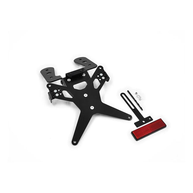 Zieger License Plate Bracket X-Line Black – Kawasaki: 2004–2005 ZX-10R