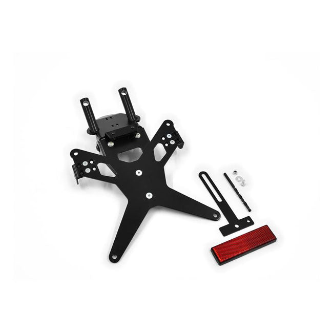 Zieger License Plate Bracket X-Line Black – Kawasaki: 2011–2015 ZX-10R