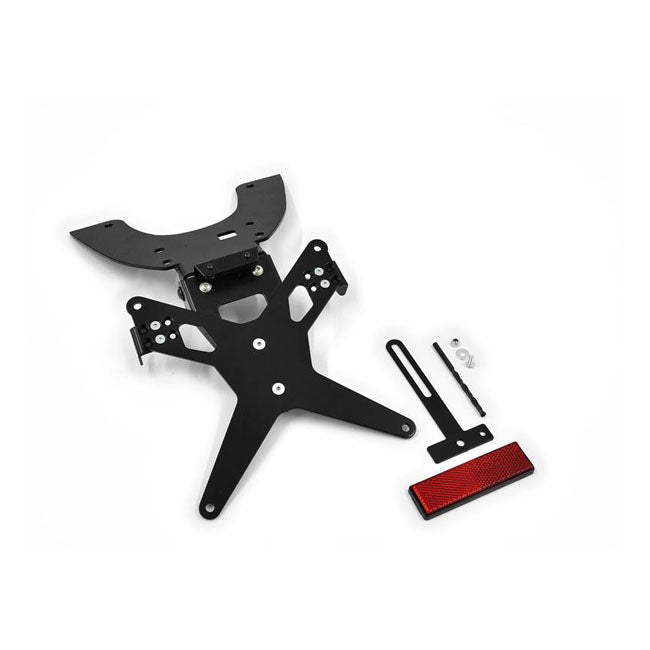 Zieger License Plate Bracket X-Line Black – Kawasaki: 2003–2004 ZX-6R