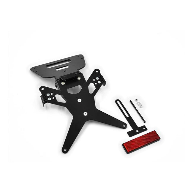 Zieger License Plate Bracket X-Line Black – Kawasaki: 2006–2019 ZZR 1400