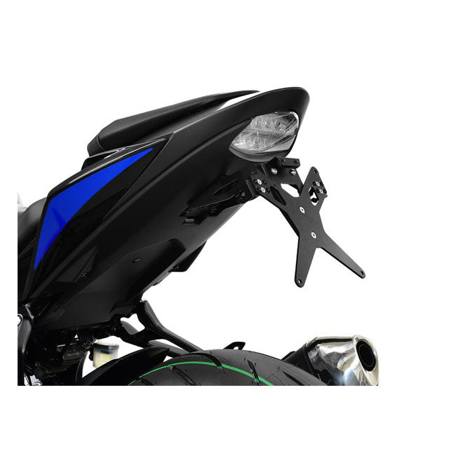 Zieger License Plate Bracket X-Line Black – Suzuki: 2017–2018 GSX-S 750