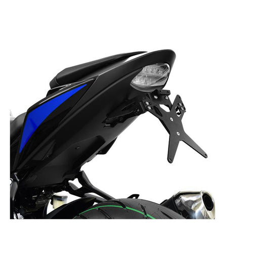 Zieger License Plate Bracket X-Line Black – Suzuki: 2017–2018 GSX-S 750