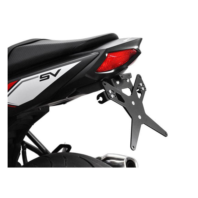 Zieger License Plate Bracket X-Line Black – Suzuki: 2016–2019 SV 650