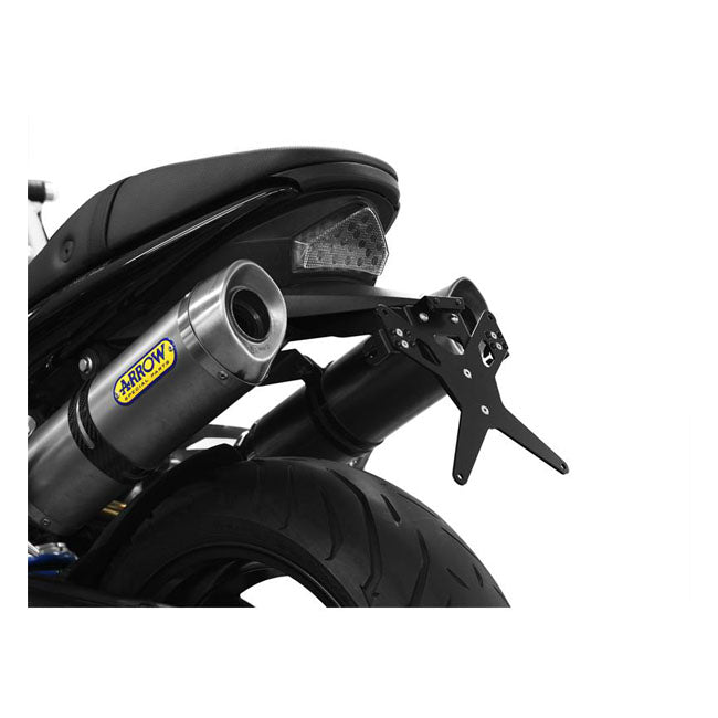 Zieger License Plate Bracket X-Line Black – Triumph: 2005–2010 Speed Triple 1050/R