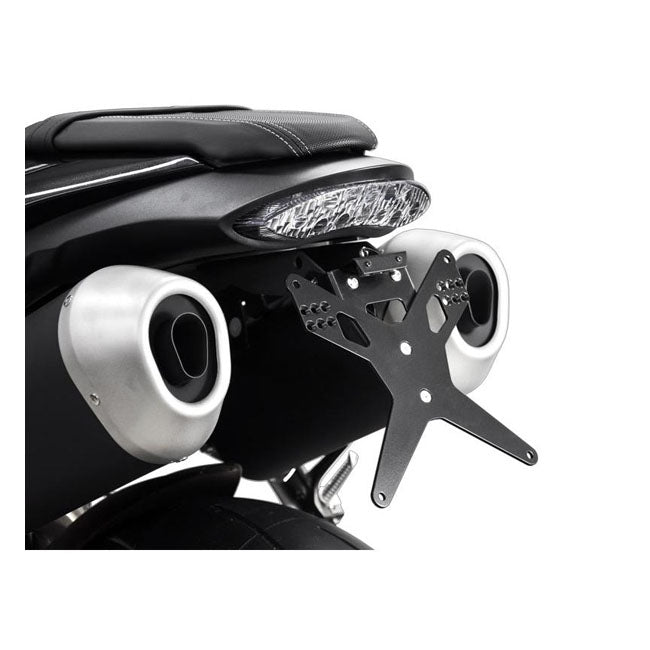 Zieger License Plate Bracket X-Line Black – Triumph: 2016–2018 Speed Triple 1050…