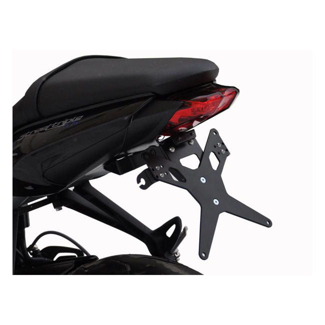 Zieger License Plate Bracket X-Line Black – Triumph: 2013–2019 Street Triple 675/R…