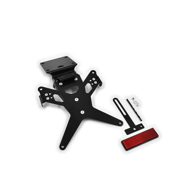 Zieger License Plate Bracket X-Line Black – Yamaha: 2006–2015 FZ1 / Fazer