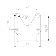 Zieger Under Fender License Plate Bracket Kit. X-Line1 – Universal