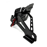 Zieger Side Mount License Plate Bracket Kit. Black – 2008–2017 Softail