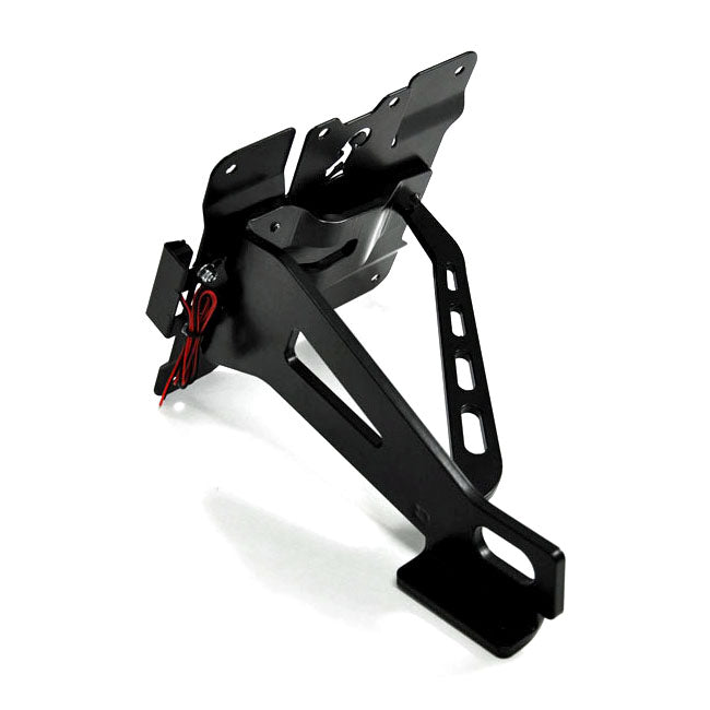 Zieger Side Mount License Plate Bracket Kit. Black – 1990–2003 XL Sportster