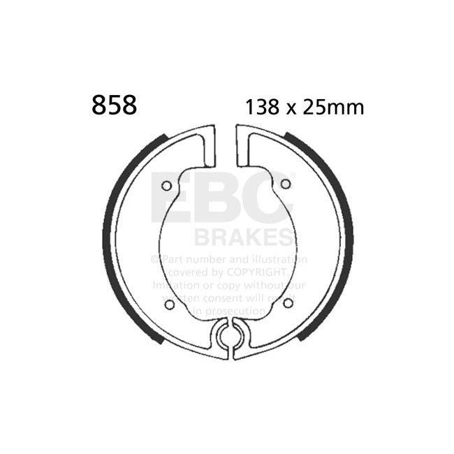 EBC Plain Brake Shoes – Front: Triumph: ALL Cub 500 Rear:…