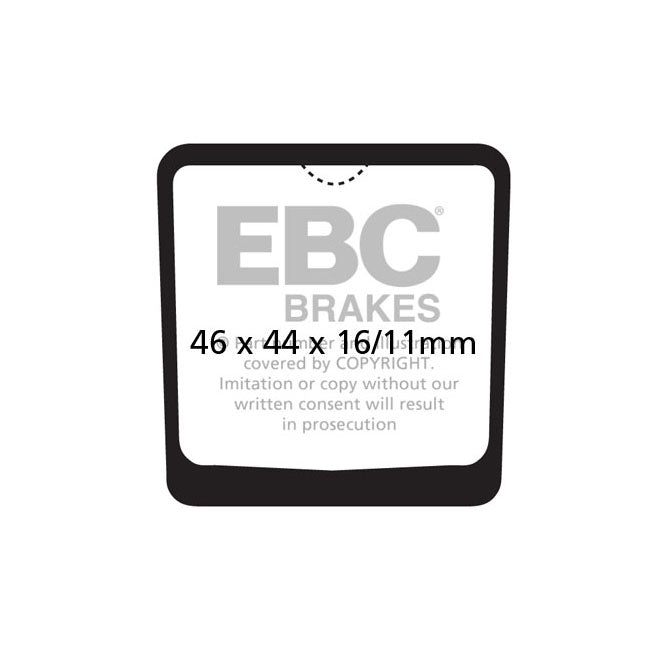 EBC Organic Brake Pads – Front: Kawasaki: 1978–1980 Z 400 B1/B2