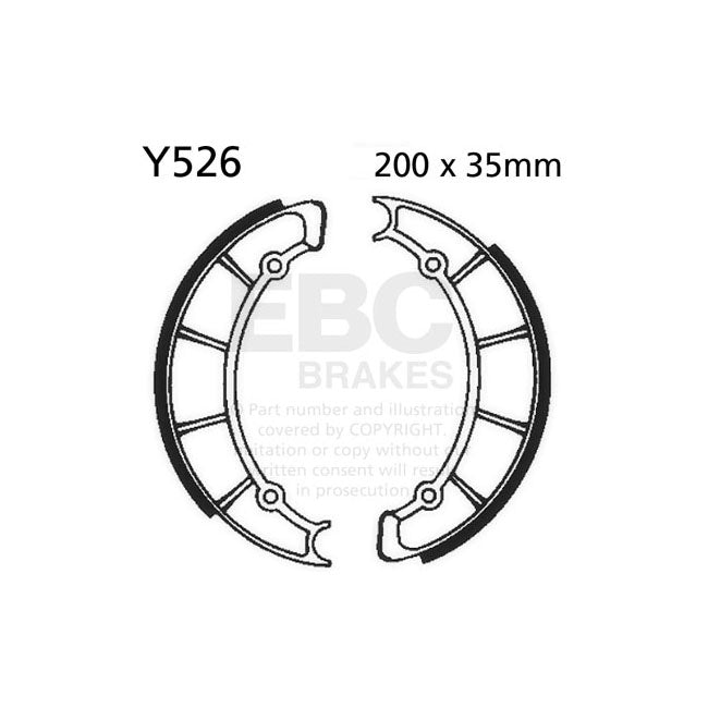 EBC Plain Brake Shoes – Front: Yamaha: 88 SR 400 3HT1; 1996–1998…