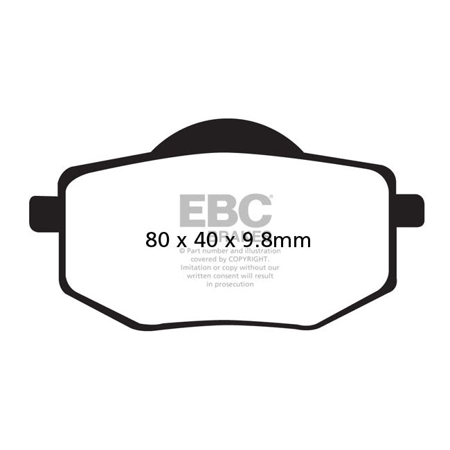 EBC Organic Brake Pads – Front: Yamaha: 1988–1994 XV 535 Virago