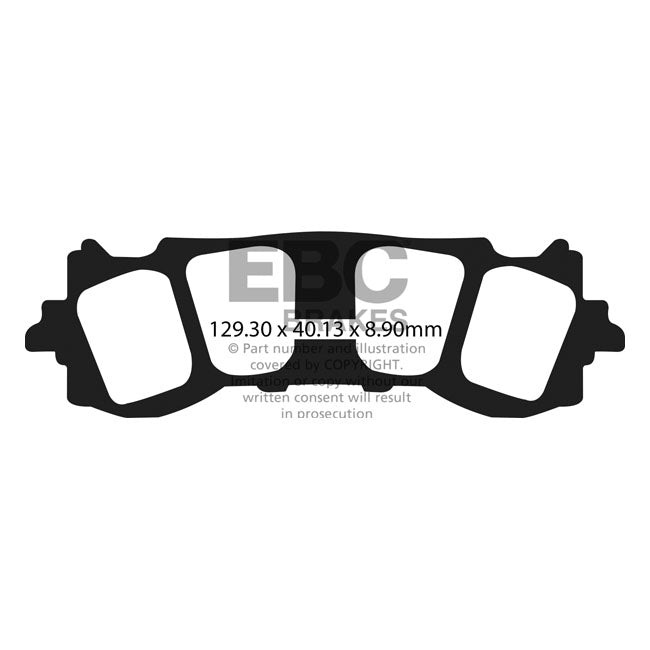 EBC Double-H Sintered Brake Pads – Front: Honda: 2018–2021 GL 1800 B…