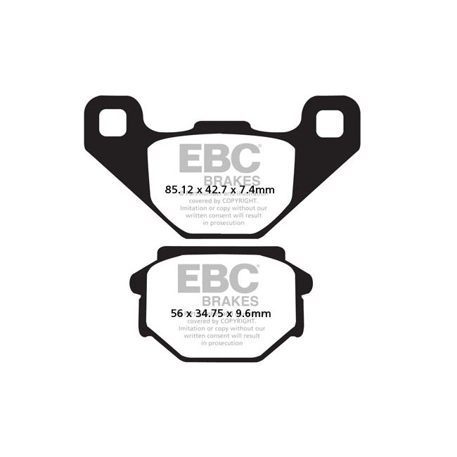 EBC Organic Brake Pads – Rear: Aprilia: 91 Pegaso 600; 1989…