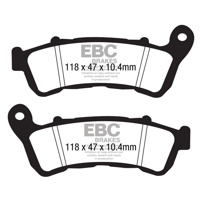 EBC Double-H Sintered Brake Pads – Rear: Honda: 2018–2021 GL 1800 B…