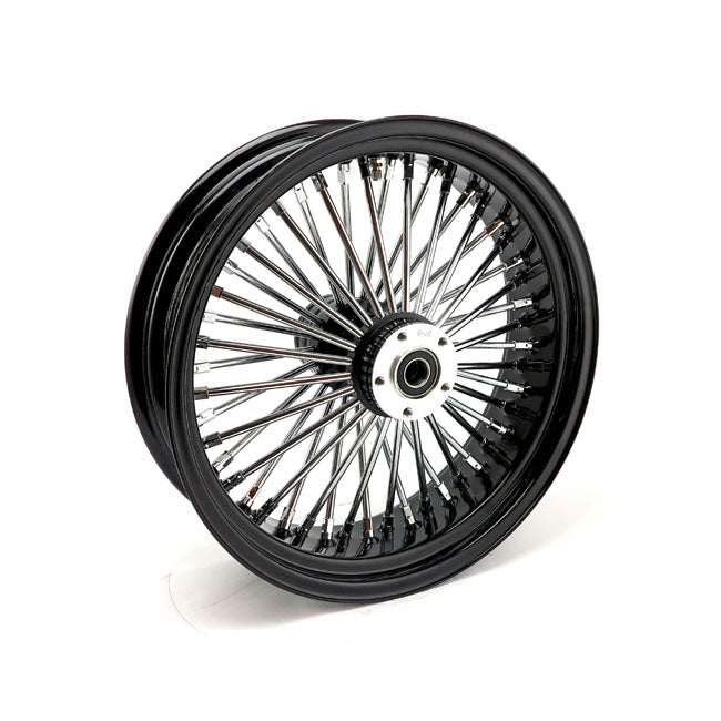 MCS Radial 48 Fat Spoke Rear Wheel 5.50 x 18 Black – 2002–2007 FLT/Touring; 2002–2006 V-Rod
