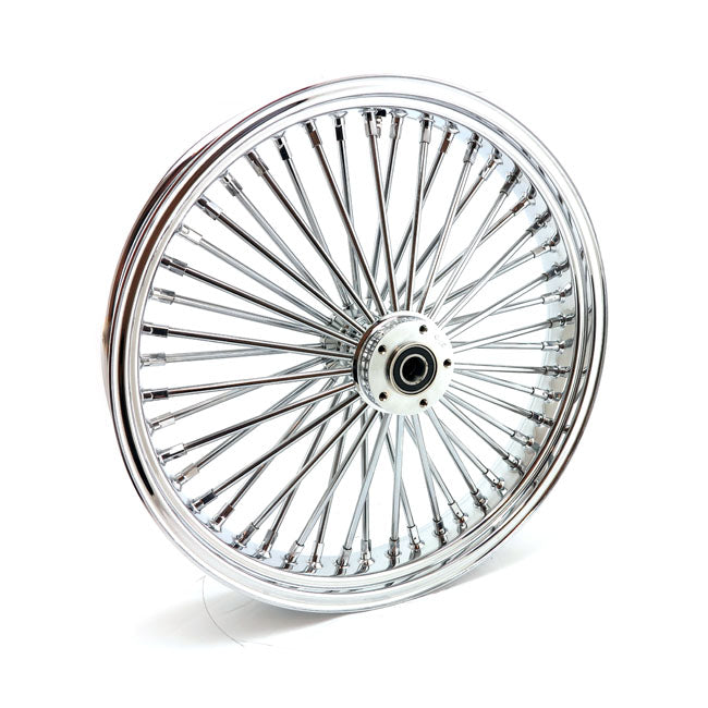 MCS Radial 48 Fat Spoke Front Wheel 3.50 x 21 Sf Chrome – 2004–2005 FXDWG