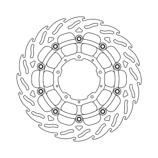 Moto-Master Flame Series Floating Brake Rotor – Front Left: HONDA: 18; 2020 CB 1000 R+…