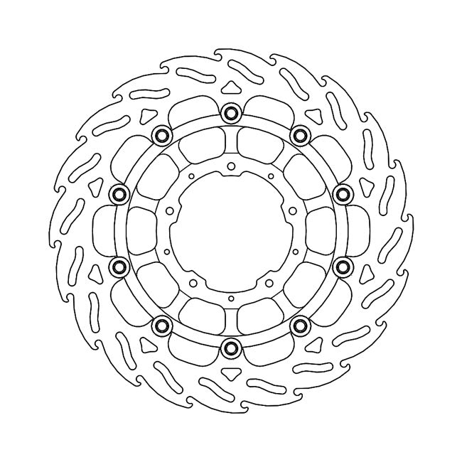 Moto-Master Flame Series Floating Brake Rotor – Front Right: HONDA: 18; 2020 CB 1000 R+…