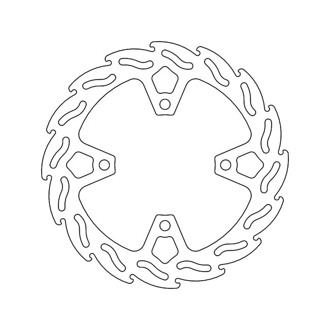 Moto-Master Flame Series Brake Rotor – Rear: TRIUMPH: 2021–2022 Tiger 850…