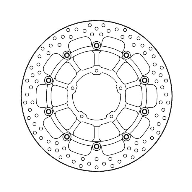 Moto-Master Halo Series Floating Brake Rotor – Front Left: HONDA: 2020–2022 CBR 1000…