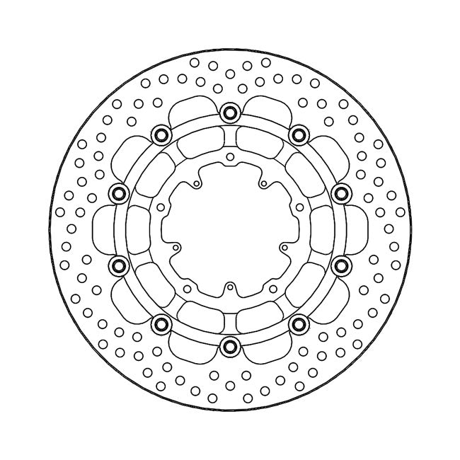 Moto-Master Halo Series Floating Brake Rotor – Front Left: HONDA: 2020–2022 CRF 1100 L…