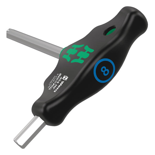 Wera HF T-handle Hexdriver Series 454 Size 8 – Hex Socket Head (Allen Head)
