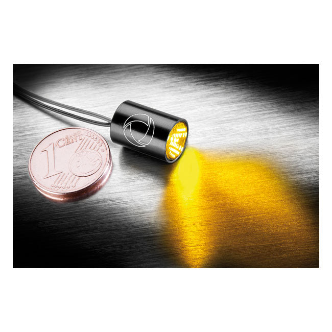 Kellermann Atto® Integral Turn Signal. Black, Clear Lens
