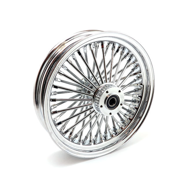 MCS Radial 48 Fat Spoke Front Wheel 3.50 x 16 Df Chrome – 2000–2007 FLT/Touring