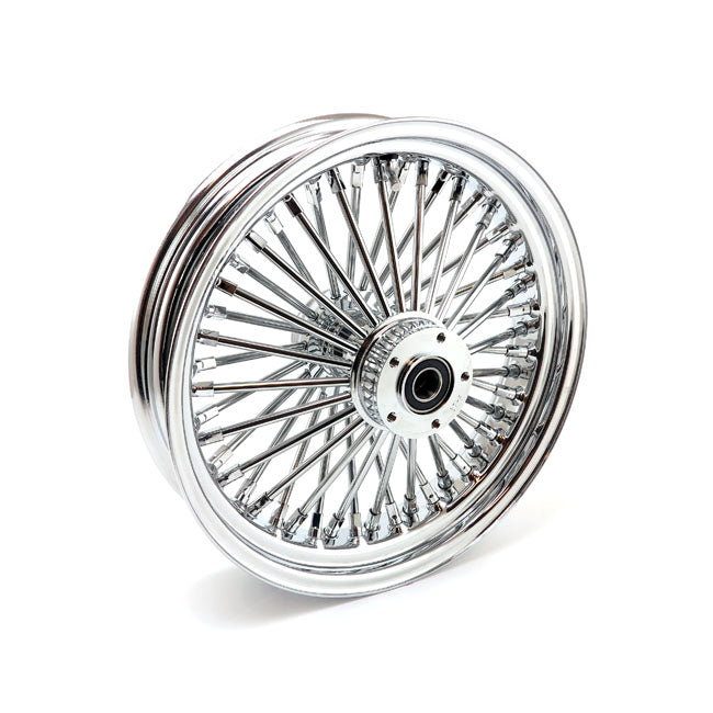 MCS Radial 48 Fat Spoke Front Wheel 3.50 x 16 Df Chrome – 2000–2007 FLT/Touring