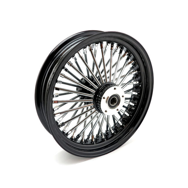 MCS Radial 48 Fat Spoke Front Wheel 3.50 X 16 DF Black – 2000–2007 FLT/Touring