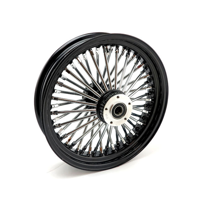 MCS Radial 48 Fat Spoke Front Wheel 3.50 X 16 DF Black – 2000–2007 FLT/Touring