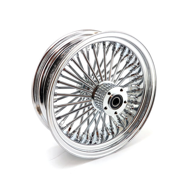 MCS Radial 48 Fat Spoke Rear Wheel 5.50 X 16 Chrome – 2006–2007 Dyna; 2002–2007 FLT/Touring
