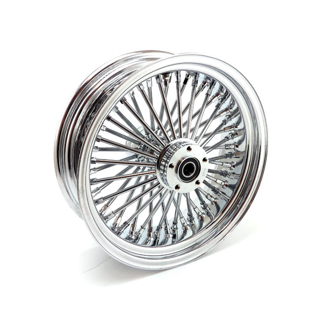 MCS Radial 48 Fat Spoke Rear Wheel 5.50 X 16 Chrome – 2006–2007 Dyna; 2002–2007 FLT/Touring
