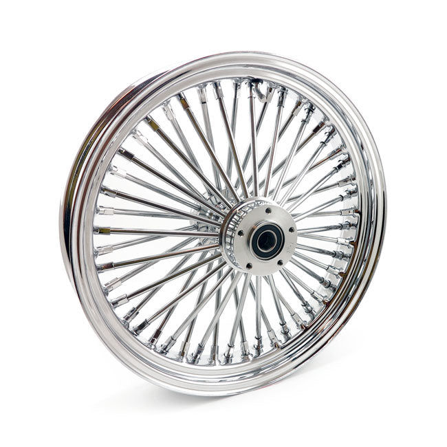 MCS Radial 48 Fat Spoke Front Wheel 3.50 x 18 Df Chrome – 2000–2007 FLT/Touring