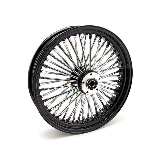 MCS Radial 48 Fat Spoke Front Wheel 3.50 X 18 SF Black – 2004–2005 FXDWG