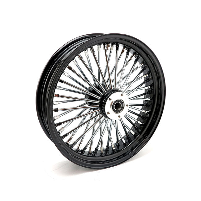 MCS Radial 48 Fat Spoke Rear Wheel 4.25 x 18 Black – 2006–2007 Dyna