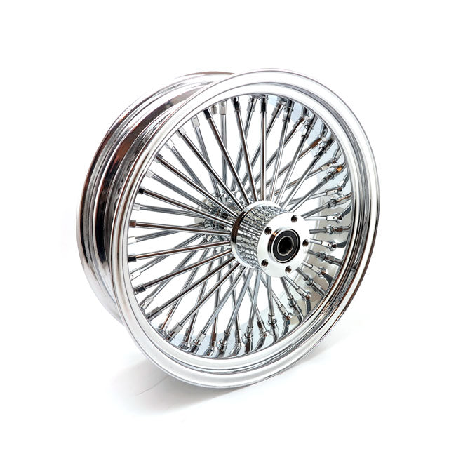 MCS Radial 48 Fat Spoke Rear Wheel 5.50 x 18 Chrome – 2002–2007 FLT/Touring; 2002–2006 V-Rod