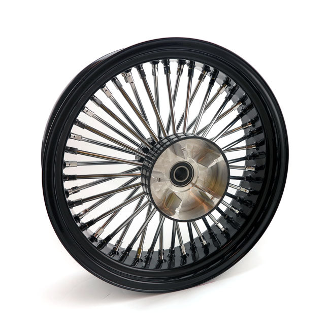 MCS Radial 48 Fat Spoke Rear Wheel 5.50 X 18 Black – 2008–2025 FLT/Touring in Custom…