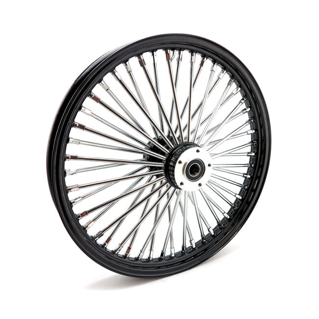MCS Radial 48 Fat Spoke Front Wheel 2.15 x 21 Df Black – Custom Applications