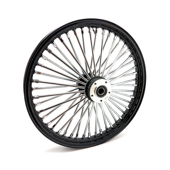 MCS Radial 48 Fat Spoke Front Wheel 2.15 X 21 DF Black – Custom Applications