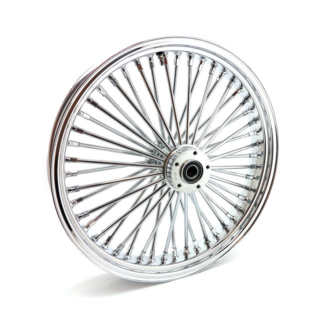 MCS Radial 48 Fat Spoke Front Wheel 3.50 x 21 Df Chrome – 2000–2007 FLT/Touring