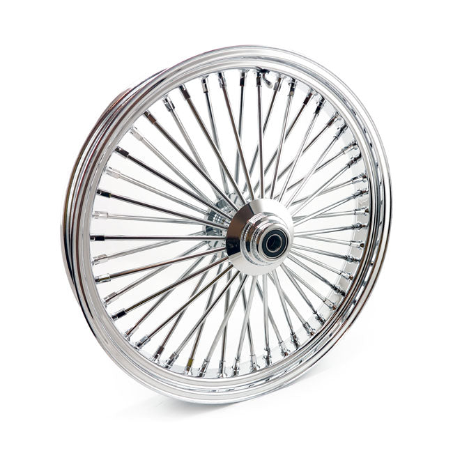 MCS Radial 48 Fat Spoke Front Wheel 3.50 x 23 Sf Chrome – 2004–2005 FXDWG