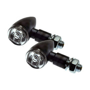 MCS PB2 LED Turn Signals Black, Clear Lens