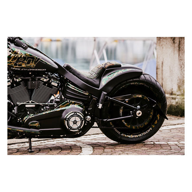 Cult-Werk Softail Wide Fender Kit ''Racing''. 2-Up Seat – 2018–2026 Softail Fat Boy: 2018–2020…