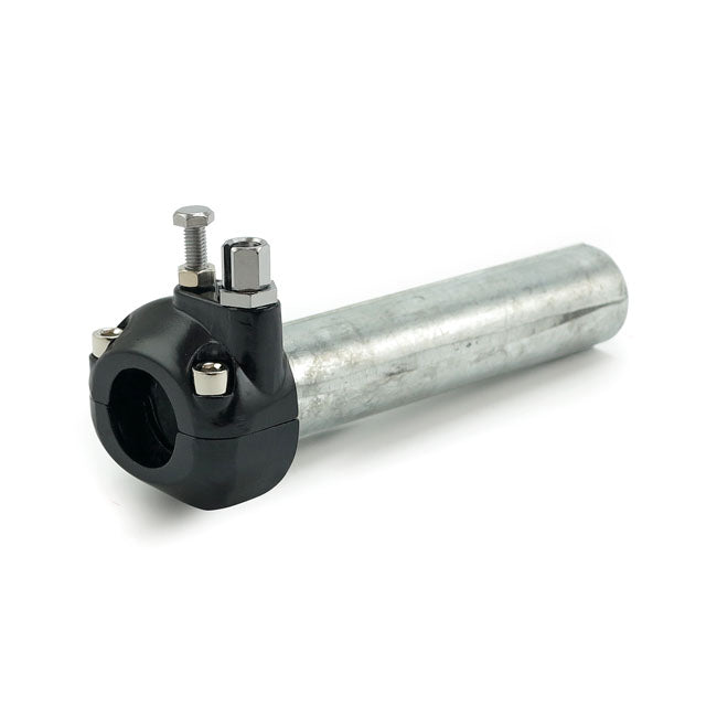 MCS Universal Metal Throttle Grip 7/8" Handlebars, Black – Universal for 7/8" / 22 mm Handlebars