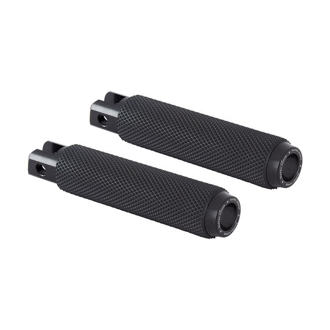 Rough Crafts Rider Footpegs. All Black – Rider: 2018–2026 Softail with Foot Pegs
